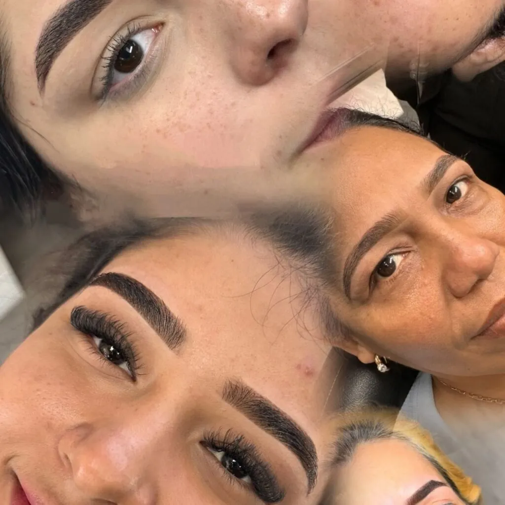 Diseño de cejas con aerógrafo (airbrush)